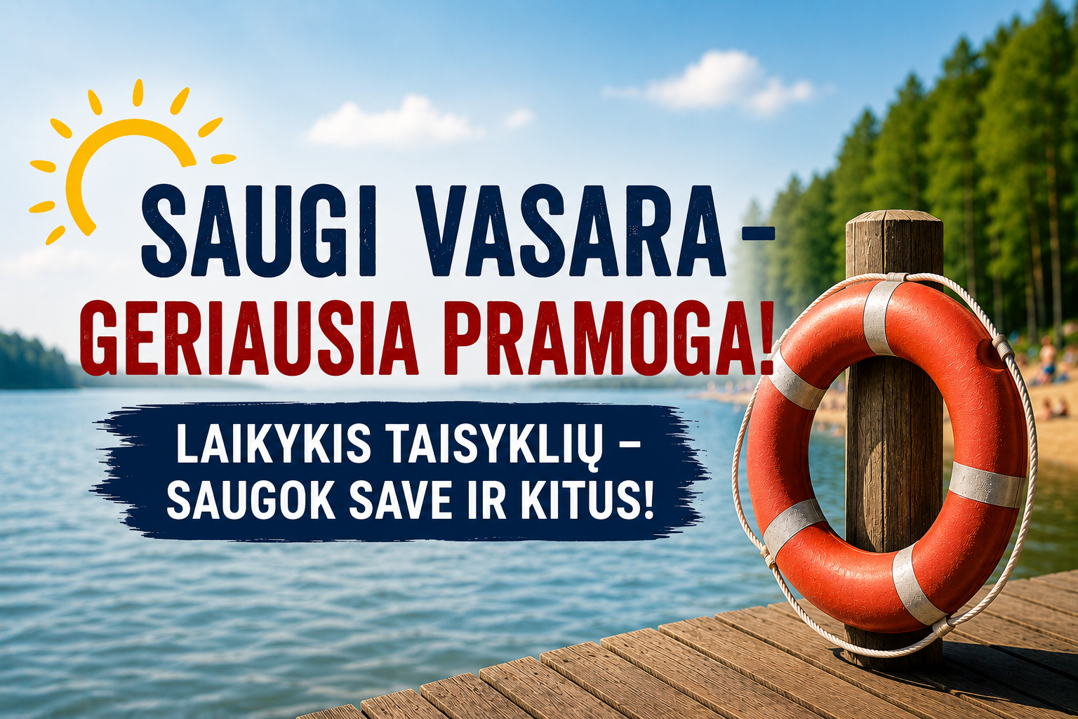 Mėgaukitės vasara atsakingai!