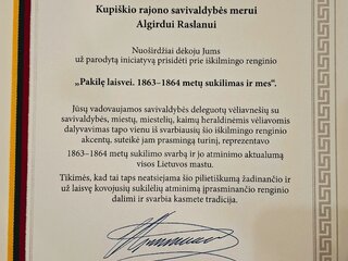 Lietuvos Respublikos Seimas sausio 22-ąją paskelbė 1863–1864 m. sukilimo prieš okupacinę Rusijos...
