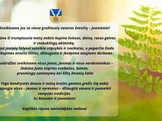 Sveikiname Jus su viena gražiausių vasaros švenčių – Joninėmis!