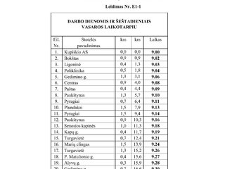 DĖMESIO! Uždarosios akcinės bendrovės ,,Kupiškio autobusų parkas“ maršrutas KUPIŠKIS–MARIŲ...