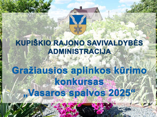 Gražiausios aplinkos kūrimo konkursas „Vasaros spalvos 2025“