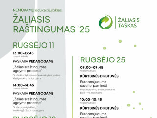 Nemokamos nuotolinės edukacijos „Žaliasis raštingumas“ 