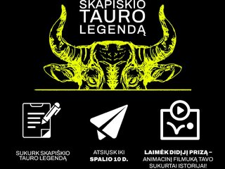 Dalyvauk konkurse „Sukurk Skapiškio tauro legendą“ ir laimėk didįjį prizą – profesionalų...
