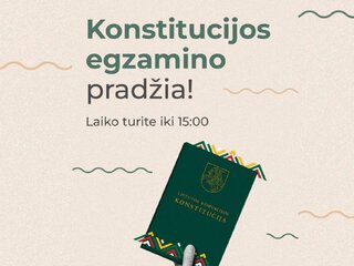 Lietuvoje laikomas Konstitucijos egzaminas: iki 15 val. tai padaryti galite ir jūs!