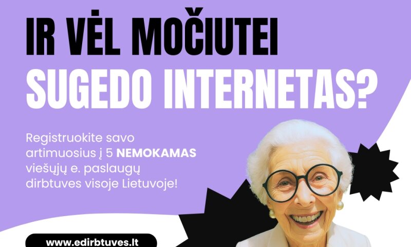 „Ir vėl močiutei sugedo internetas?“ – socialinė akcija moksleivių balsu