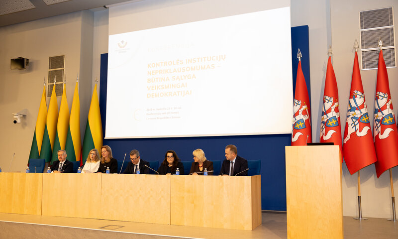 Konferencija „Kontrolės institucijų nepriklausomumas – būtina sąlyga veiksmingai demokratijai“
