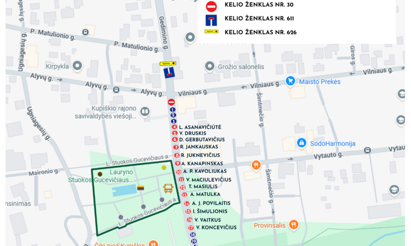 Sausio 13-ąją bus ribojamas eismas