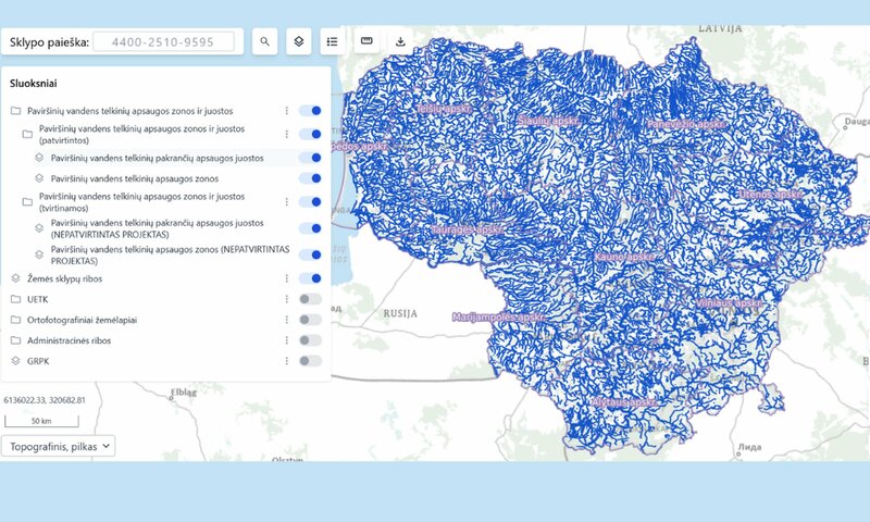 Patvirtintas paviršinių vandens telkinių apsaugos zonų ir paviršinių vandens telkinių pakrantės...