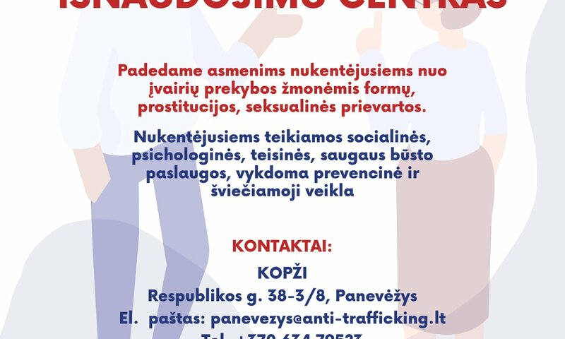 Pagalba asmenims nukentėjusiems nuo įvairių prekybos žmonėmis formų