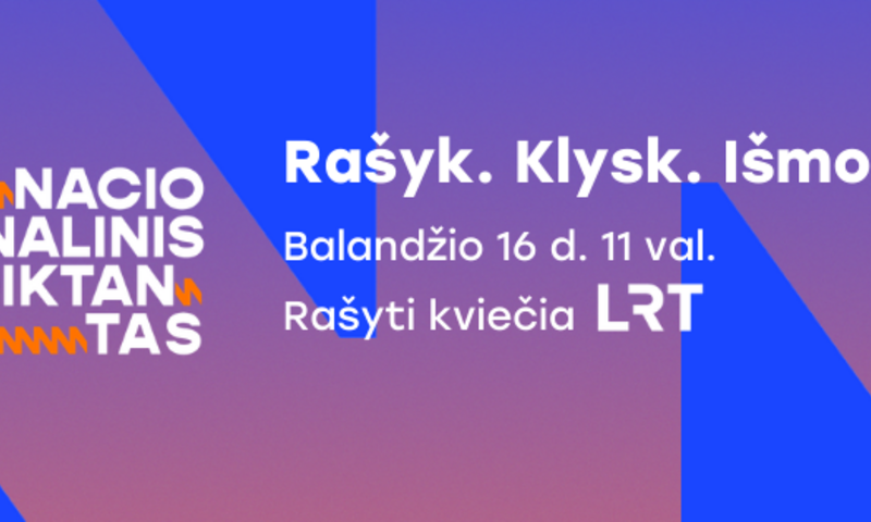 Nacionalinis diktantas „Rašyk. Klysk. Išmok.“