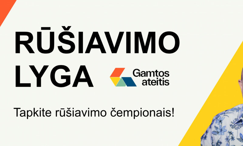 Konkursas „Rūšiavimo lyga“: penktokai iš visos Lietuvos kviečiami tapti rūšiavimo čempionais 