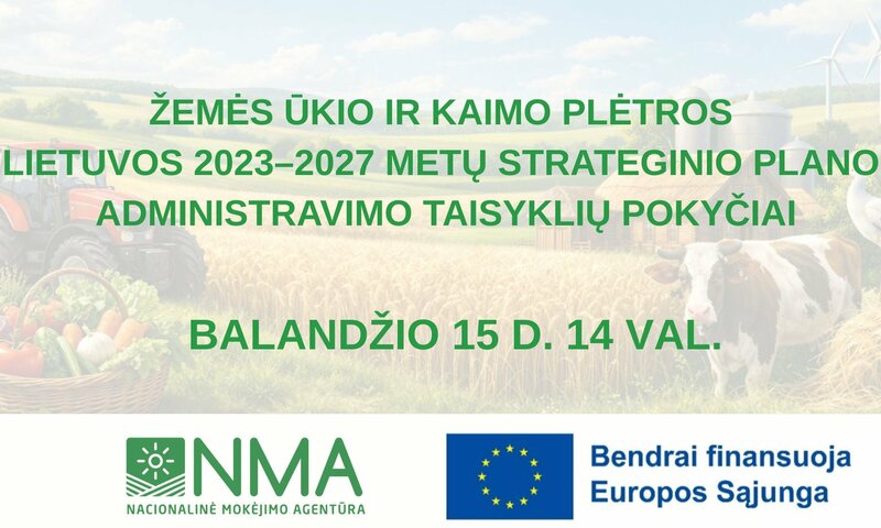 Transliacija apie 2023–2027 metų strateginio plano administravimo taisyklių pakeitimus 
