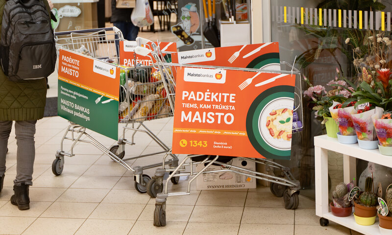Jubiliejinė „Maisto banko“ akcija: siekiama surinkti rekordinį kiekį – 350 000 vienetų maisto