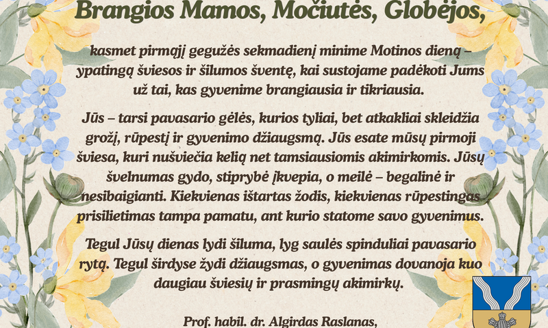 Gegužės 3-oji – Motinos diena