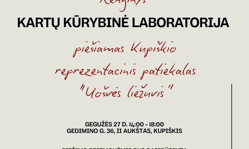 Projekto „Lėta. Karšta. Tikra“ renginys „Kartų kūrybinė laboratorija“