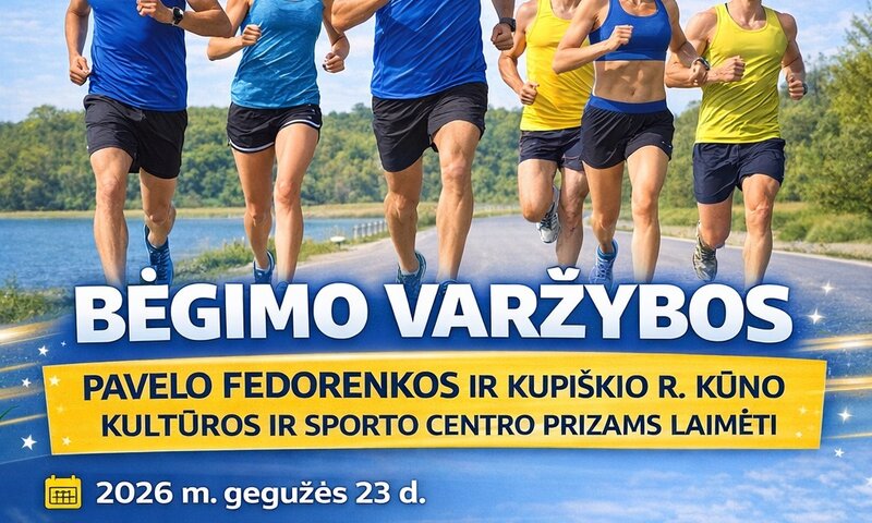 Kviečiame registruotis į bėgimo varžybas Kupiškyje!