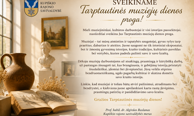 Gegužės 18-oji – Tarptautinė muziejų diena
