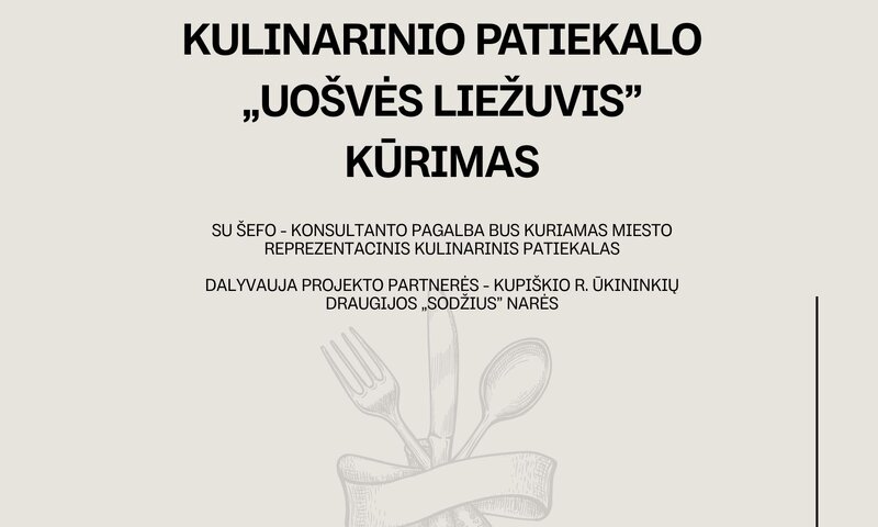 Kulinarinio patiekalo „Uošvės liežuvis“ kūrimas