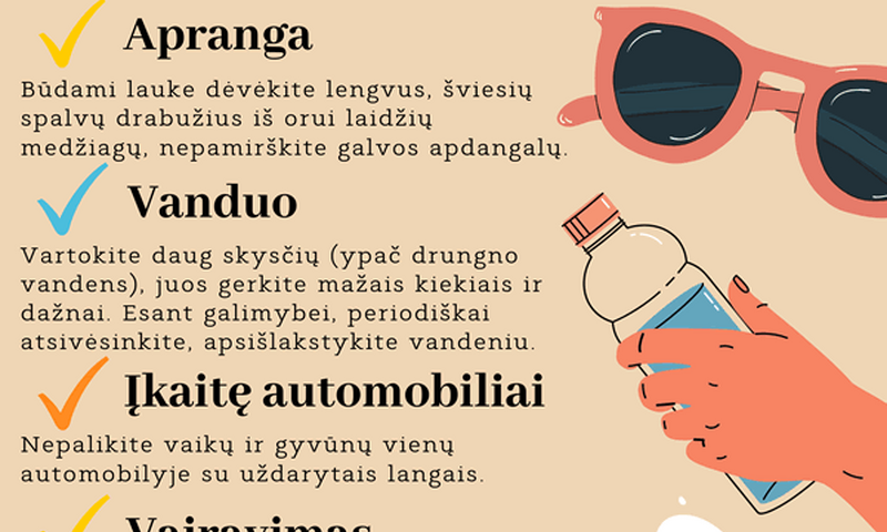 ❗️SVARBU❗️ Karštis – terminė aplinka, kuri stipriai veikia žmogaus komfortą ir savijautą