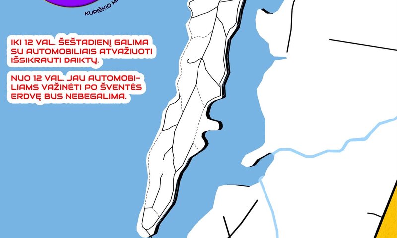 Informacija dėl automobilių stovėjimo (liepos 18 d., šeštadienį)