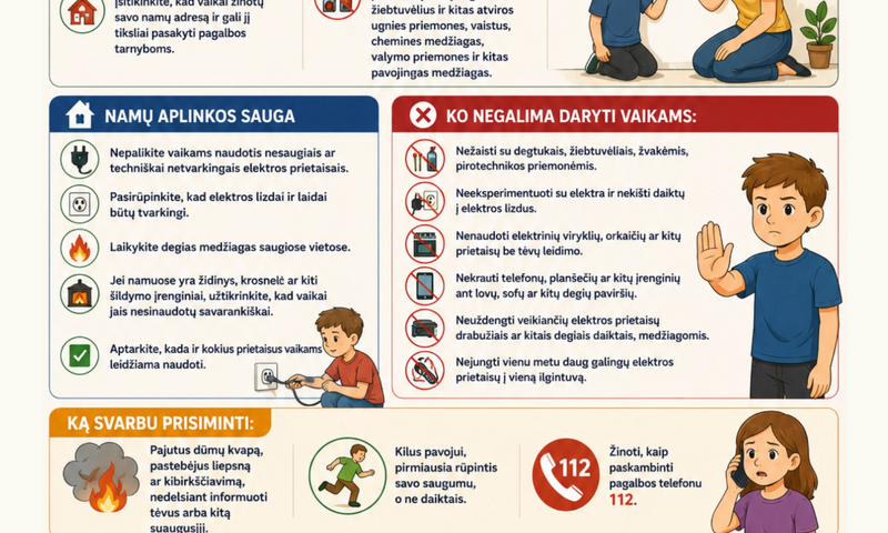 Saugi vasara – pasirūpinkime vaikų saugumu