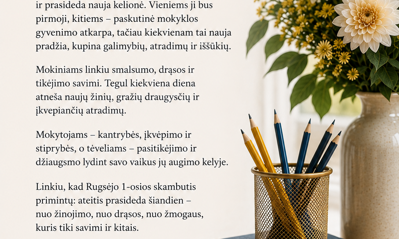 Rugsėjo 1-oji – Mokslo ir žinių diena