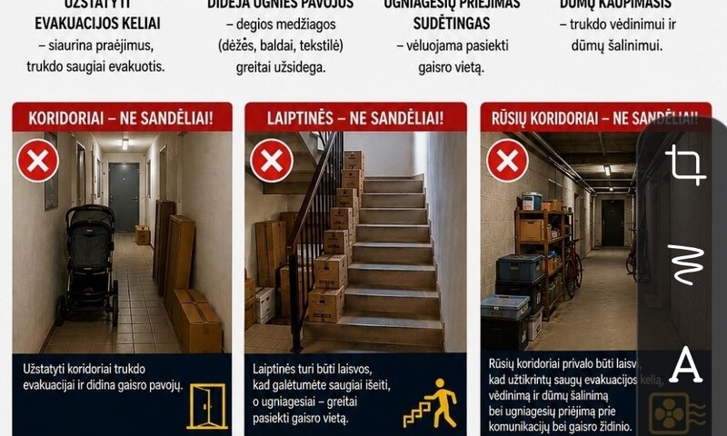 Daugiabučių „užmirštos“ zonos: kodėl koridoriai, laiptinės ir rūsiai neturi tapti sandėliais