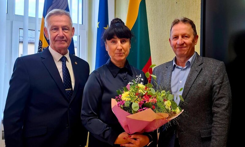 Padėkos žodžiai ilgametei sporto centro vadovei Ingridai Tuskienei