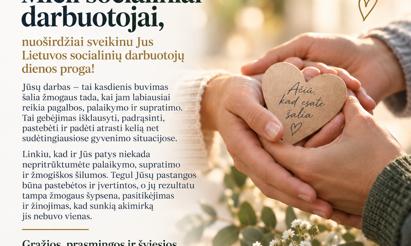 Rugsėjo 27-oji – Lietuvos socialinių darbuotojų diena