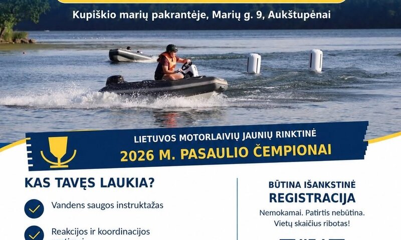 Kupiškyje – dvi nemokamos motorlaivių sporto atvirų durų dienos