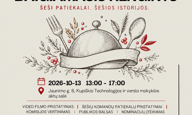 „LĖTA. KARŠTA.TIKRA“. Koks patiekalas pasakos apie Kupiškį? 