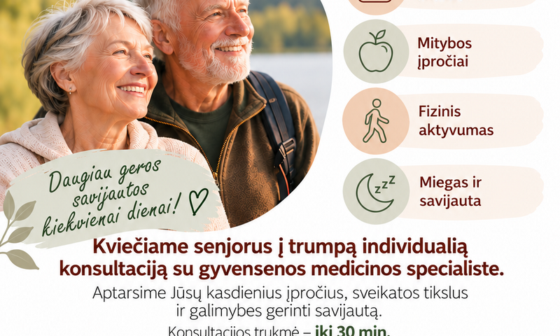Senjorų mėnuo Kupiškio rajono savivaldybės pirminės asmens sveikatos priežiūros centre