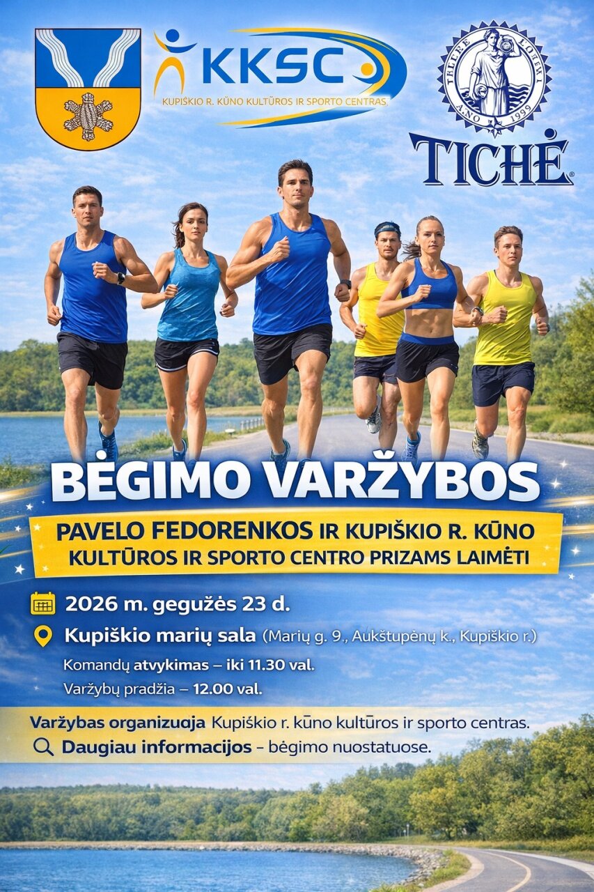 Kviečiame registruotis į bėgimo varžybas Kupiškyje!