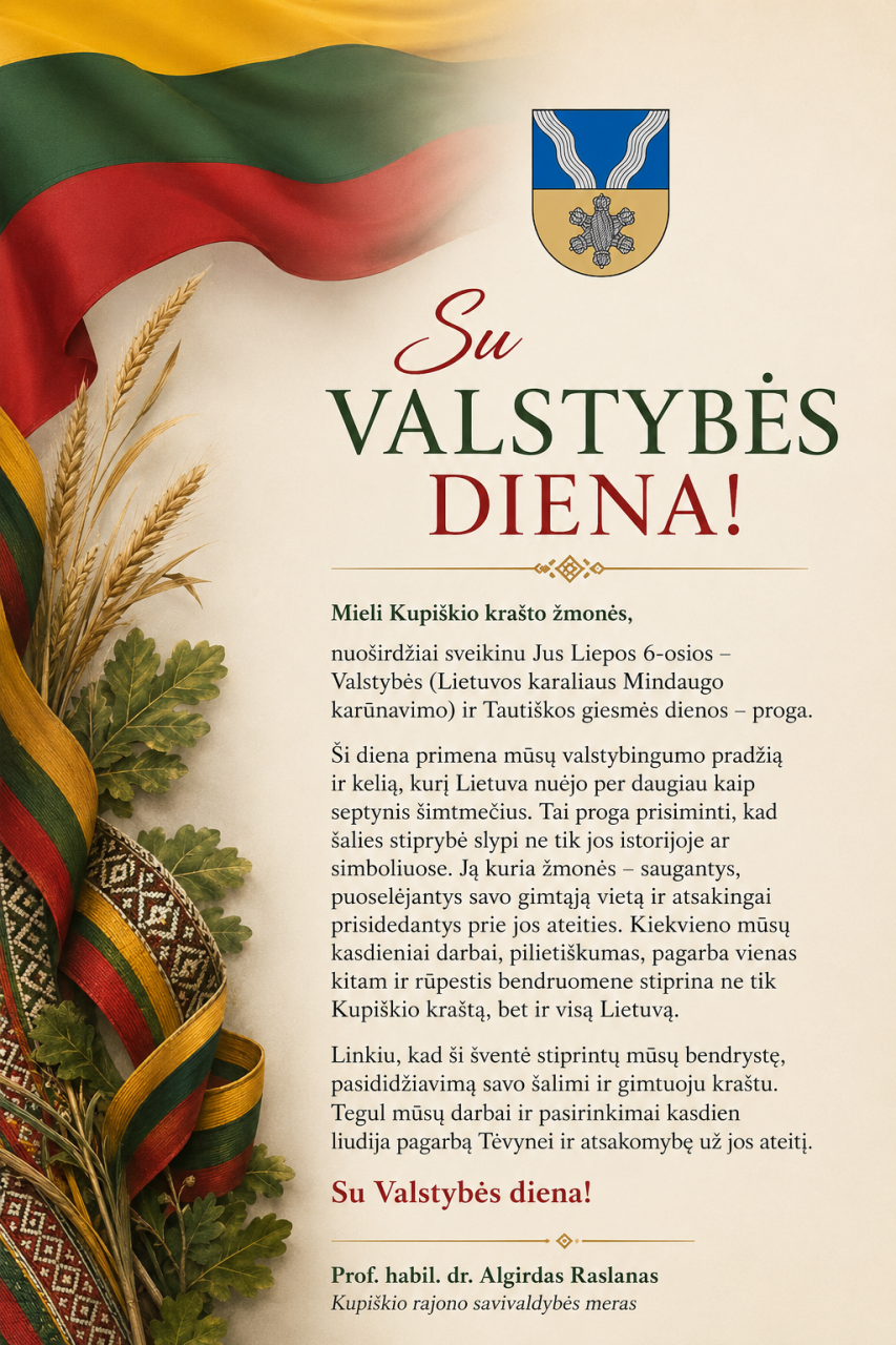 Liepos 6-oji – Valstybės (Lietuvos karaliaus Mindaugo karūnavimo) ir Tautiškos giesmės diena