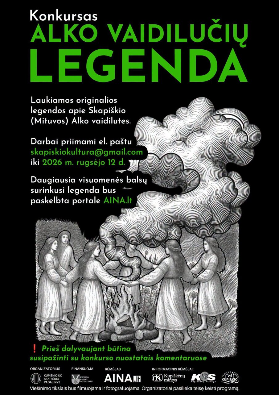Kvietimas dalyvauti kūrybiniame konkurse „Alko vaidilučių legenda“