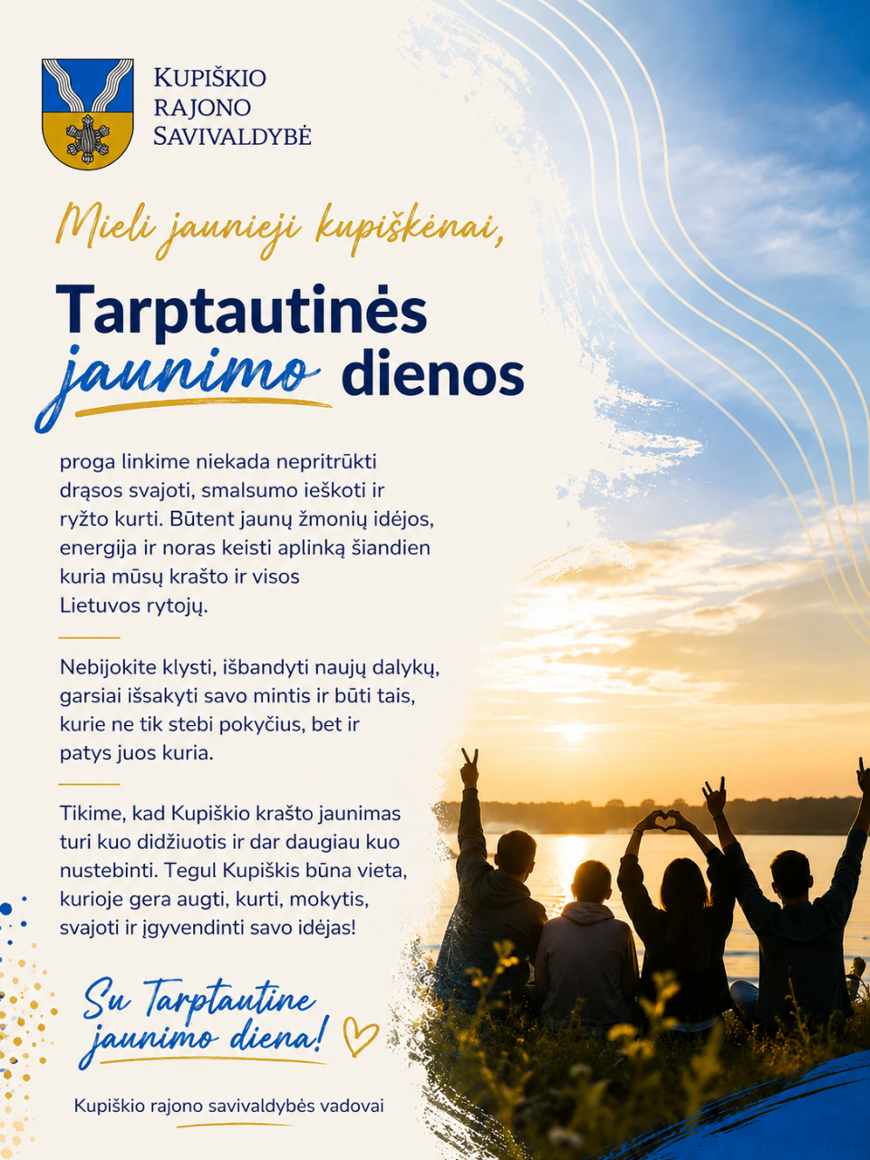 Rugpjūčio 12-ąją minima Tarptautinė jaunimo diena
