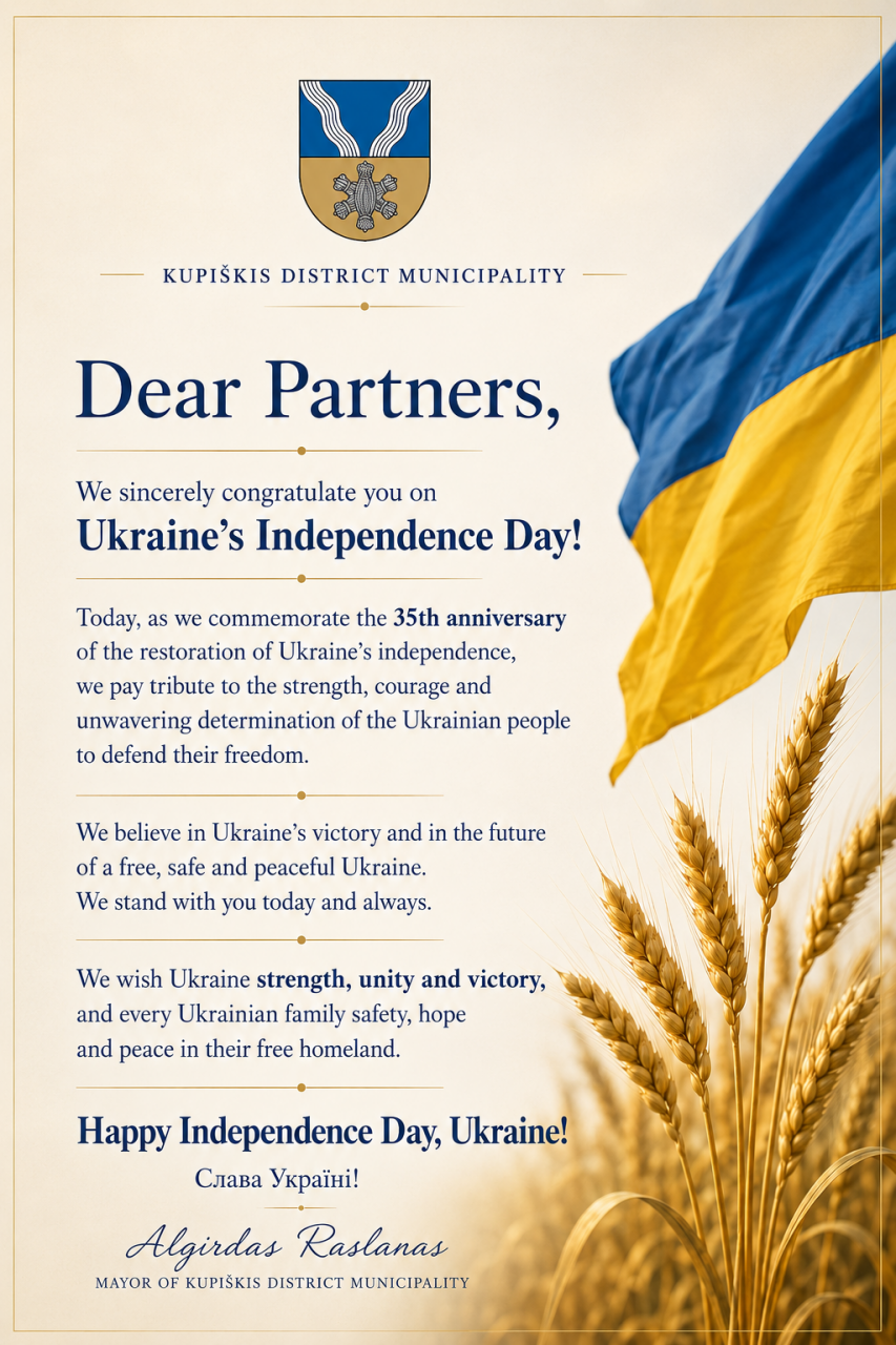 Rugpjūčio 24 dieną minima Ukrainos Nepriklausomybės diena
