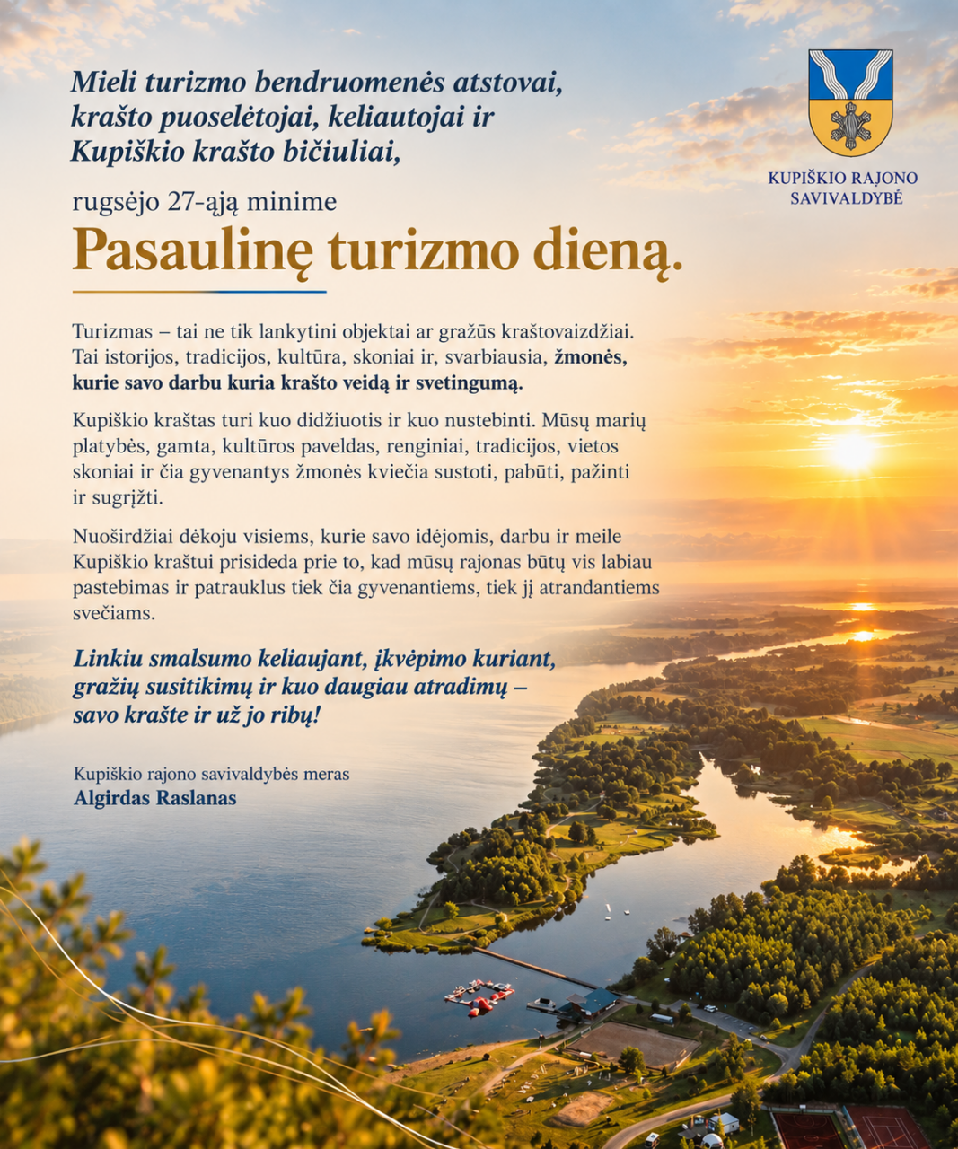 Rugsėjo 27-ąją minime Pasaulinę turizmo dieną