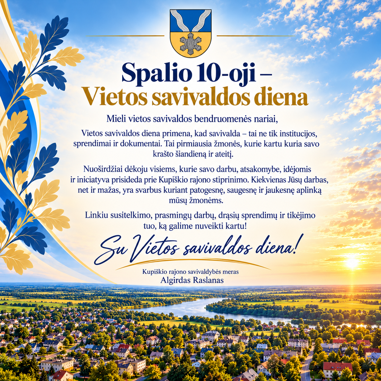 Spalio 10-oji – Vietos savivaldos diena