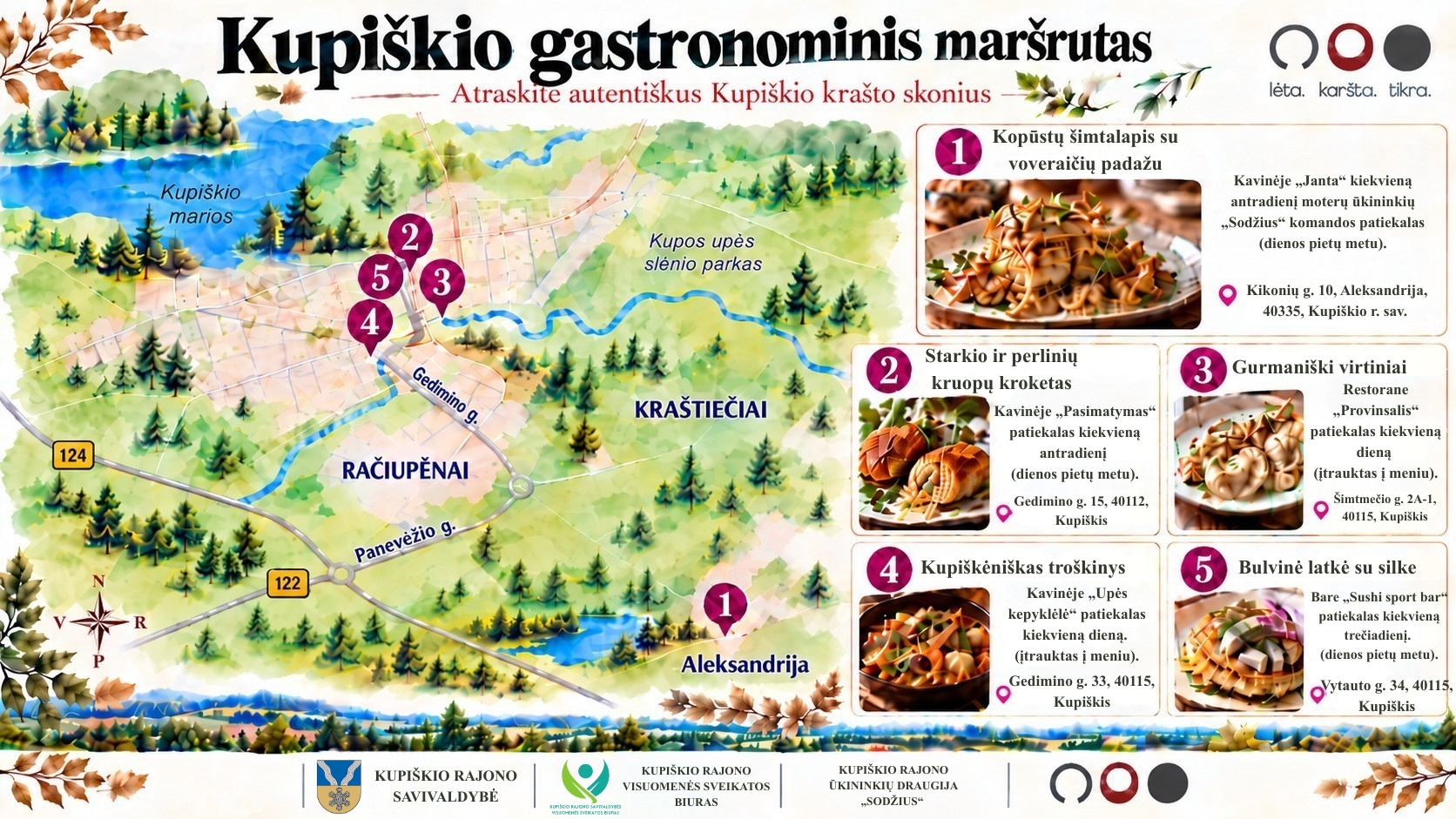 Kupiškis turi pirmąjį gastronominį maršrutą!